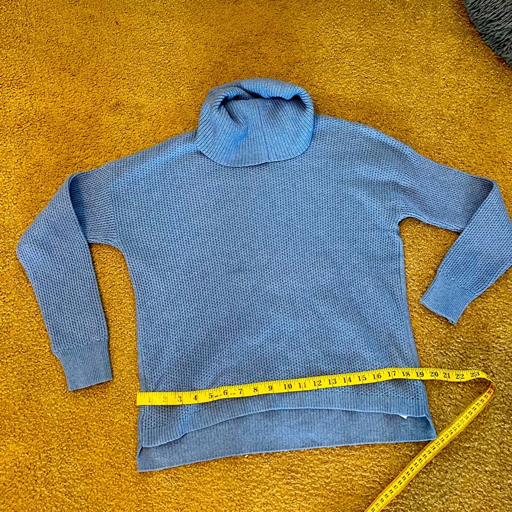 Madewell convertible, cowl neck cornflower, blue size medium.